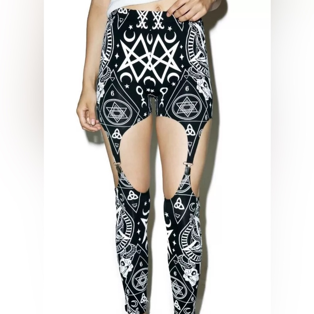 Killstar Evilynn Suspender Leggings - Rare and retired product
